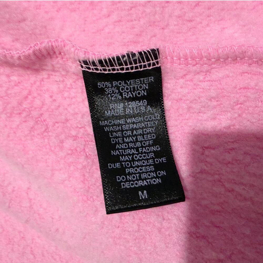 AVIATOR NATION Hoodie M Pink Pullover Venice Sweatshirt Zip Rainbow Sleeve NEW - Picture 4 of 12